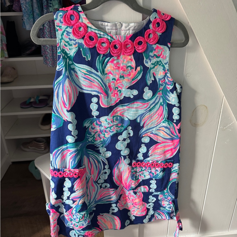Lilly Pulitzer Kids Sleeveless Top - Navy and Pink Floral